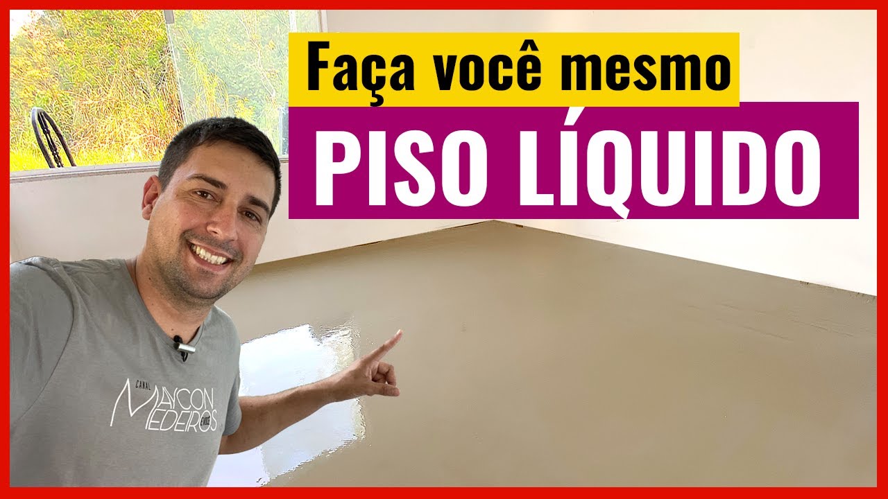 FAÇA VOCÊ MESMO PISO LÍQUIDO PIGMENTADO, QUASE UM PORCELANATO LÍQUIDO