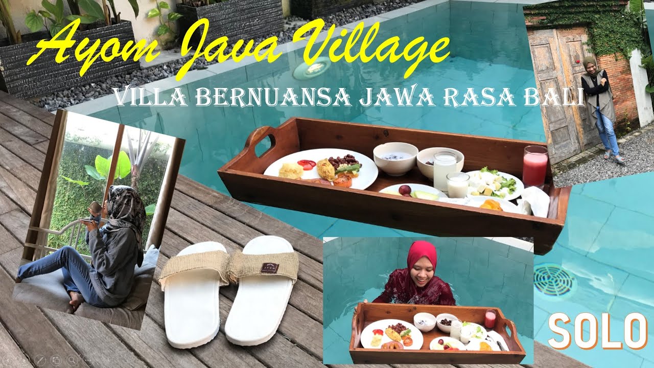AYOM JAVA VILLAGE WITH PRIVATE POOL ~ JANUR ROOM ~ Penginapan Solo bernuansa Jawa, rasa Bali