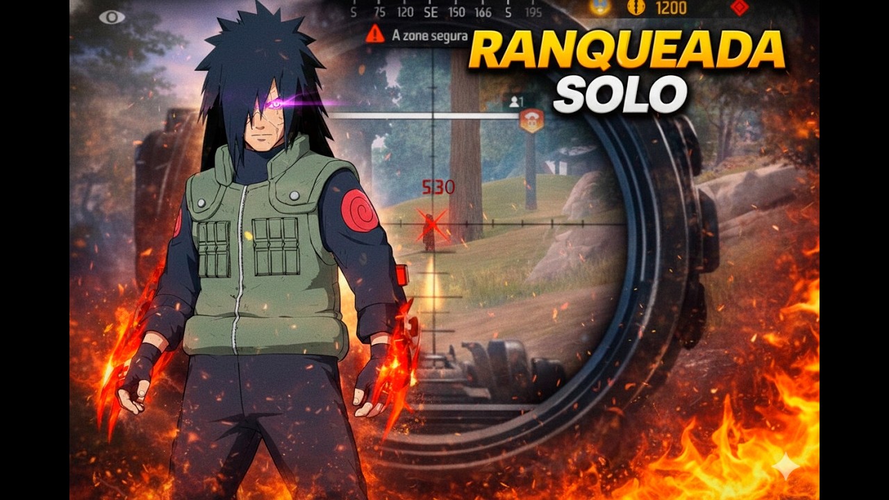 O DIA QUE EU VIREI O MADARA NA RANQUEADA SOLO! (BOOYAH)