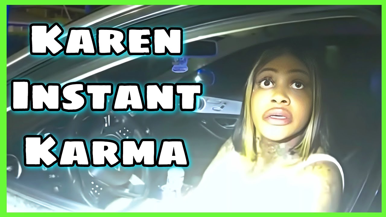 Instant Karma! Karen Gets Pulled Over and Instantly Regrets It