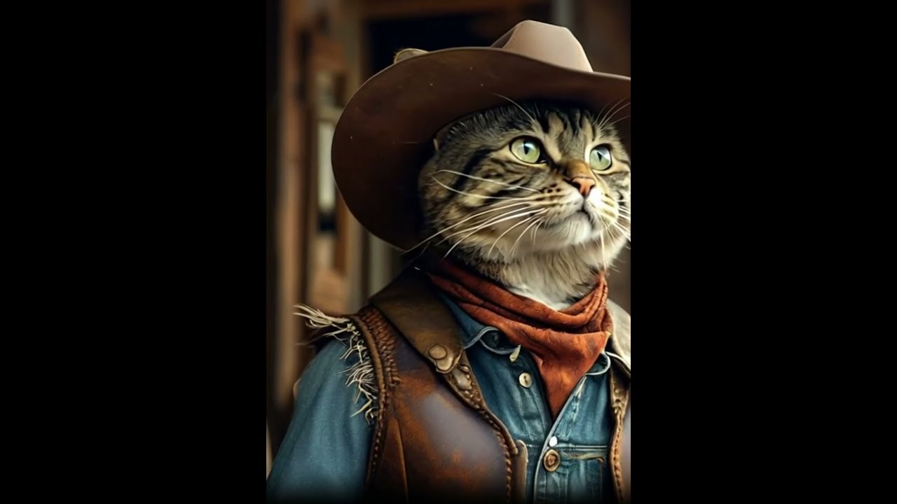 Cowboy Cat's Wild West Dream – A Feline Outlaw Adventure! 