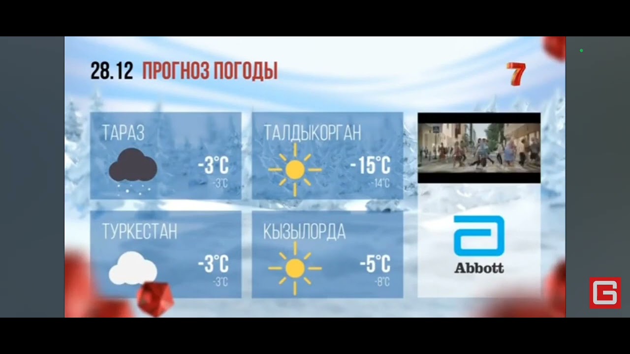 Прогноз погоды (Седьмой канал, 28.12.2020)