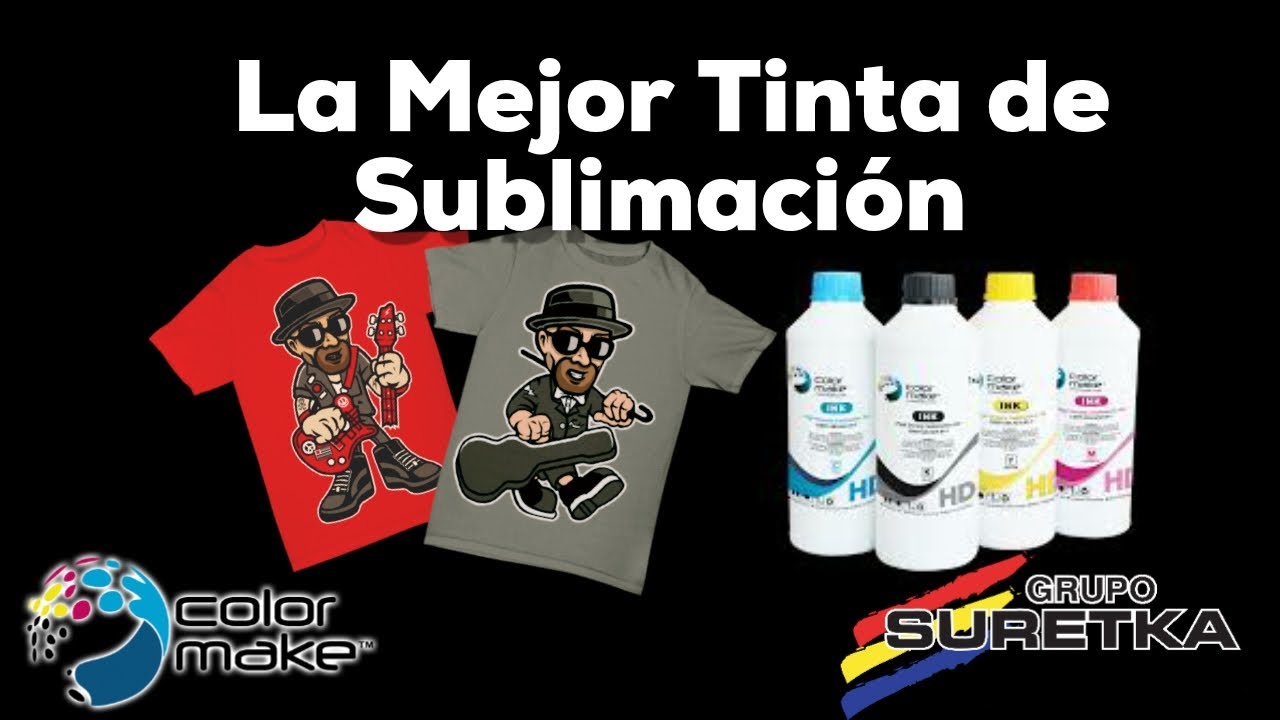 La Mejor Tinta de Sublimaci&oacute;n - Sin necesidad de Perfil de Color- Tintas Color Make HD