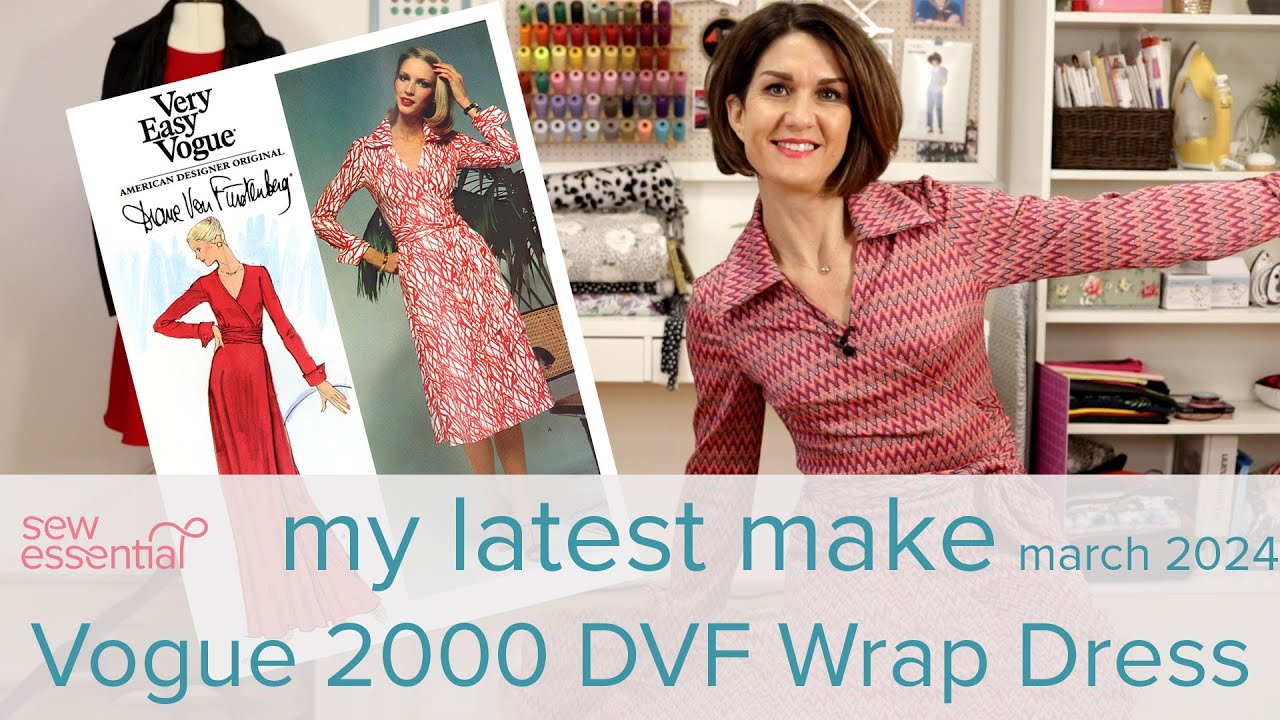 My Latest Make - the DVF wrap dress