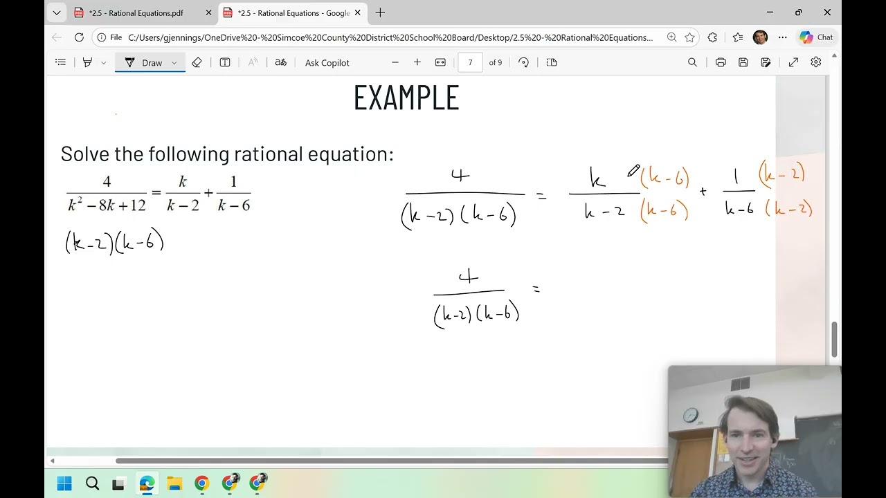 2.5 Rational Equations MHF4U