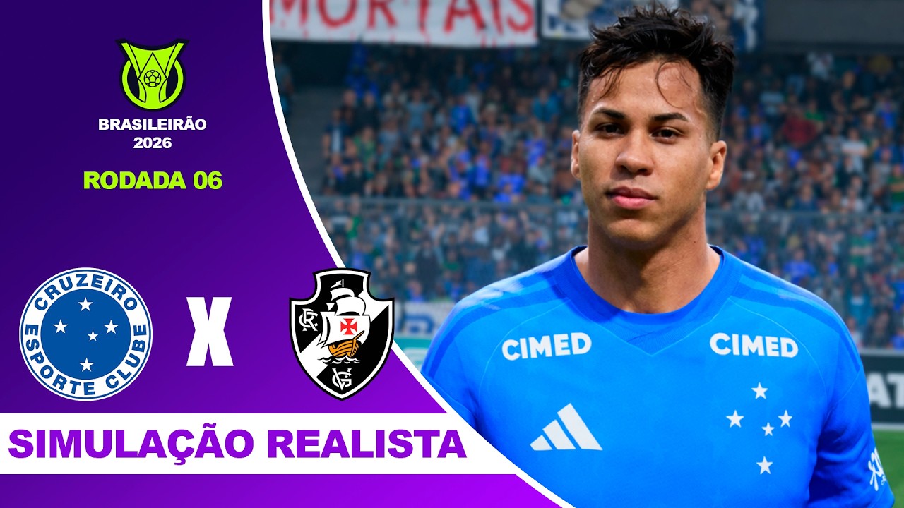 CRUZEIRO X VASCO - Brasileirão Serie A 2026 - RODADA 6º | Simulação Realista
