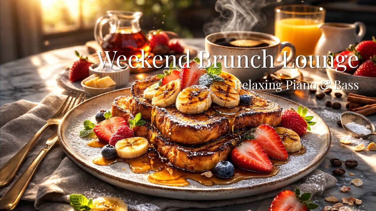 Weekend Brunch Lounge | 늦겨울의 따스한 햇살, 여유로운 주말 브런치를 위한 감성 재즈 | Relaxing Piano & Bass