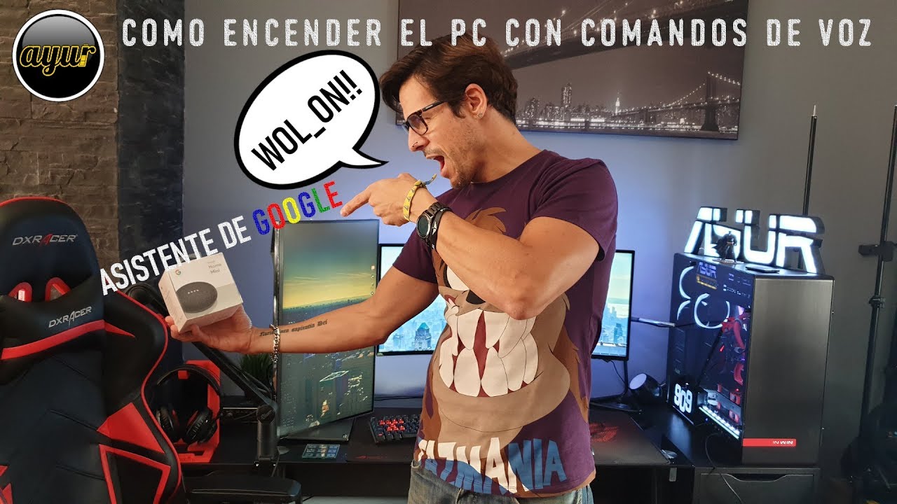 Como encender el PC con comandos de Voz y El asistente de google o Google home mini!