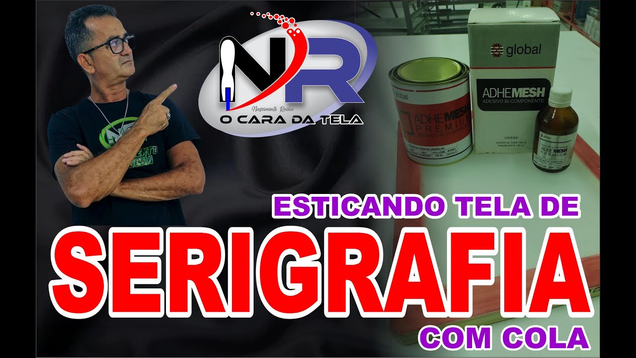 COMO ESTICAR  TELA DE SERIGRAFIA COM COLA