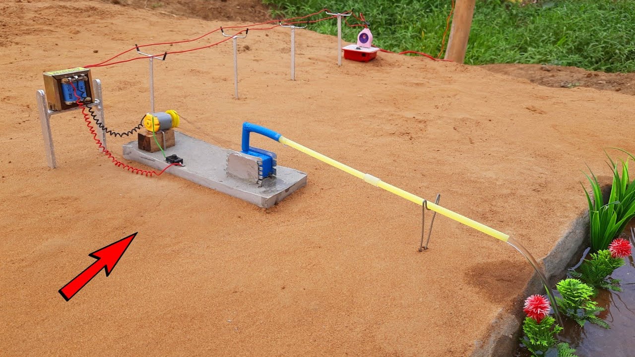How to make mini water pump | Science project | Electric water pump