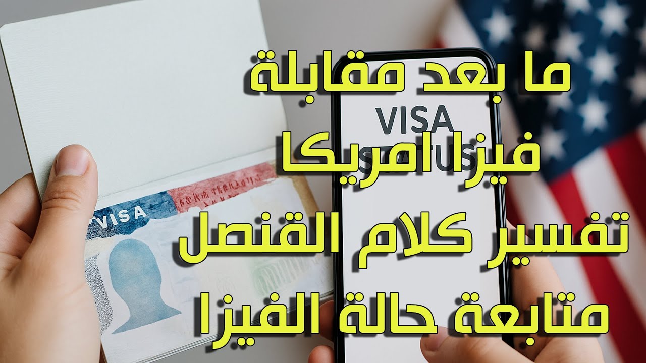 ما بعد مقابلة فيزا امريكا، حالة طلب التاشيرة والقبول واسباب الرفض
