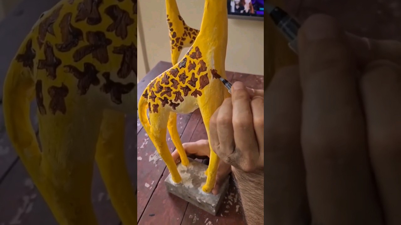 Vem aprender a fazer uma girafa de papel #papietagem