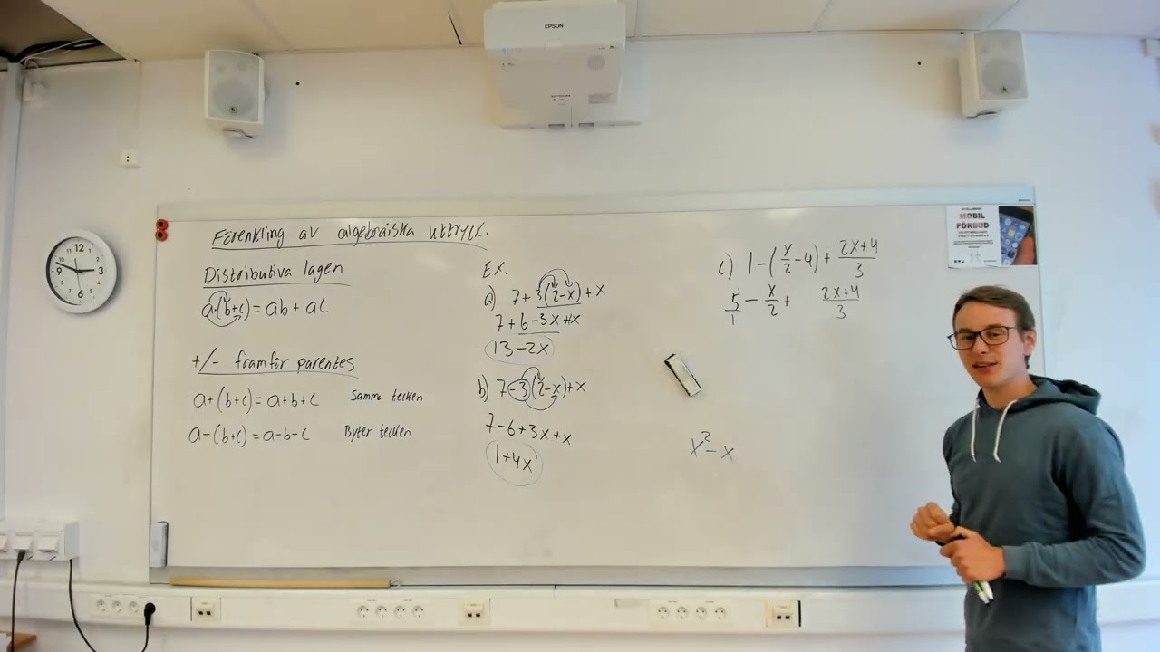 Förenkling av algebraiska uttryck