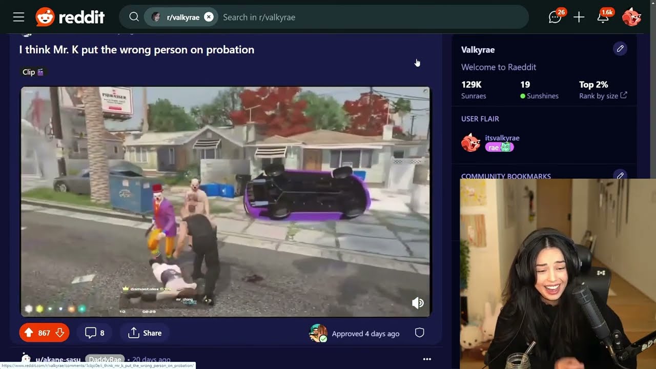 Rae reacts to Vinny being the Stumbles Fumbles of Chang Gang | GTA V RP | Nopixel 4.0