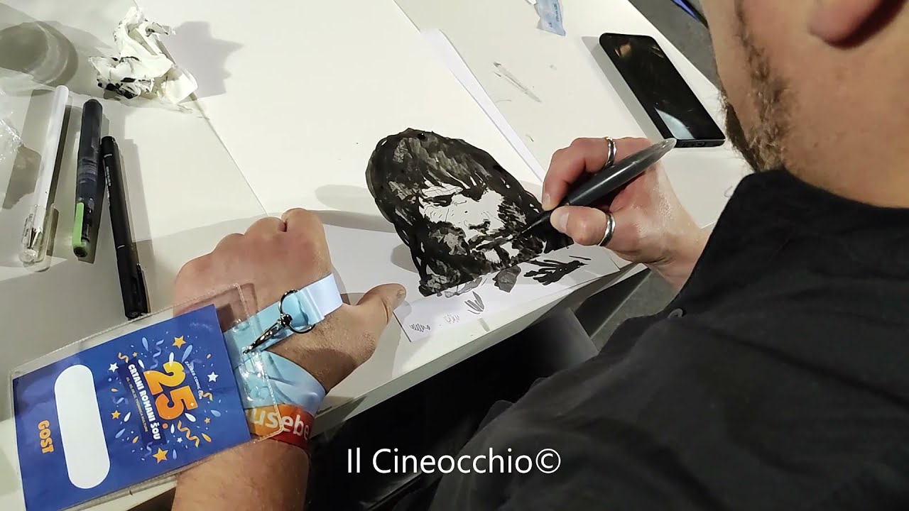 Stevan Subic disegna / drawing Conan al Zagreb Comic Con 2022 (Crtani romani šou 25)