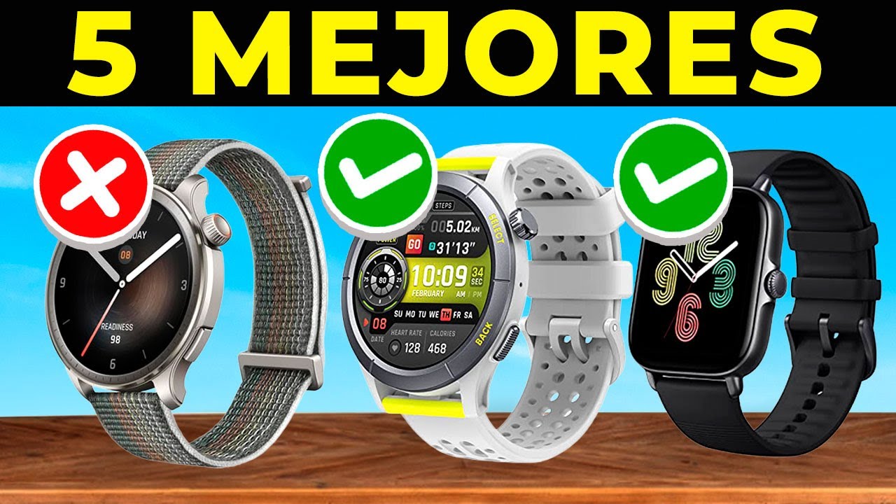 ✅ Los 5 MEJORES RELOJES INTELIGENTES AMAZFIT 2026 | SMARTWATCH AMAZON Calidad Precio