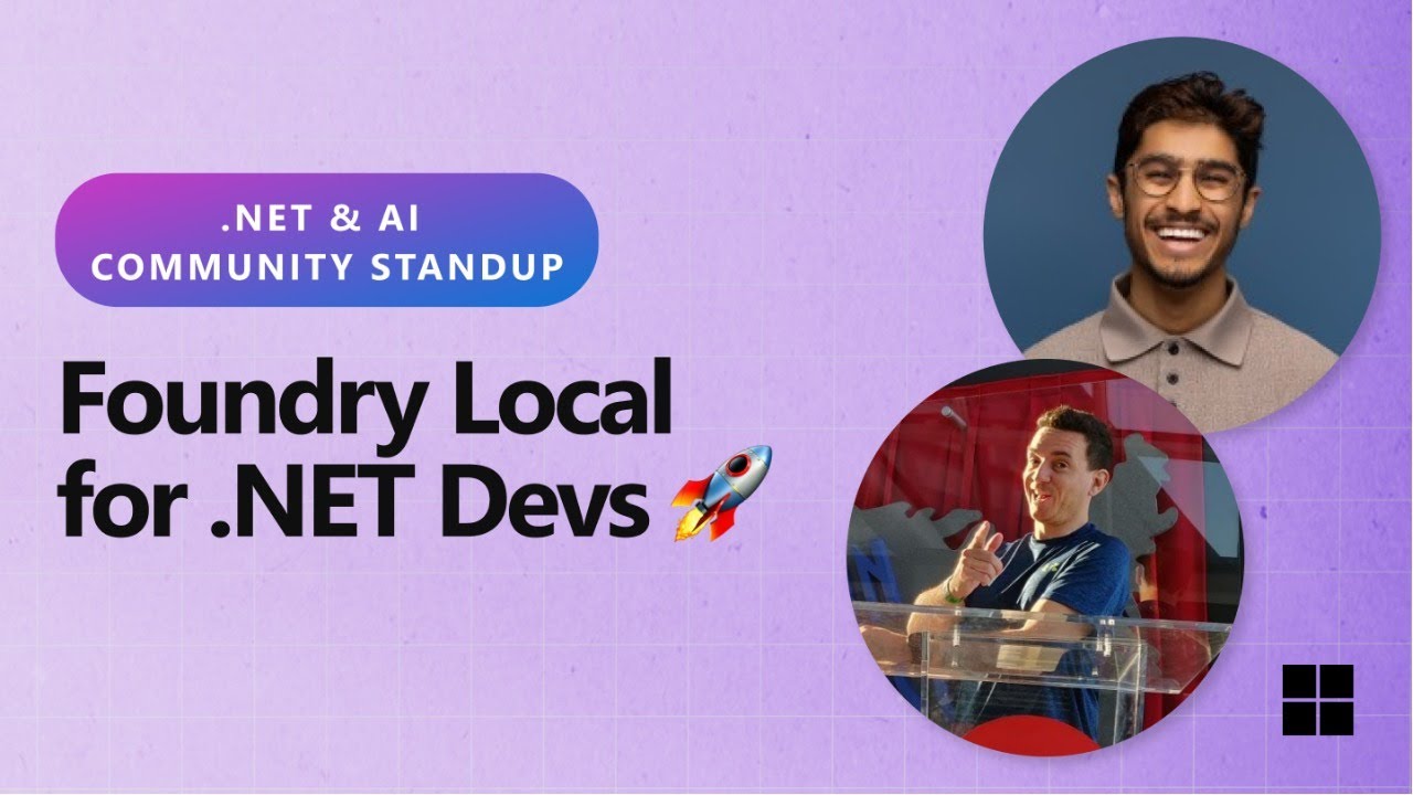 .NET AI Community Standup: Foundry Local for .NET Devs 🚀
