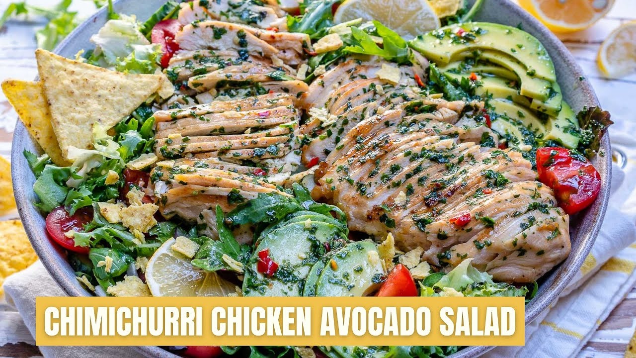 Chimichurri Chicken Avocado Salad Recipe