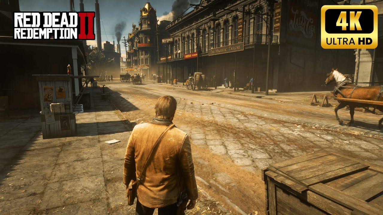 Walking Through Saint Denis on a Sunny Day | Red Dead Redemption 2 4K