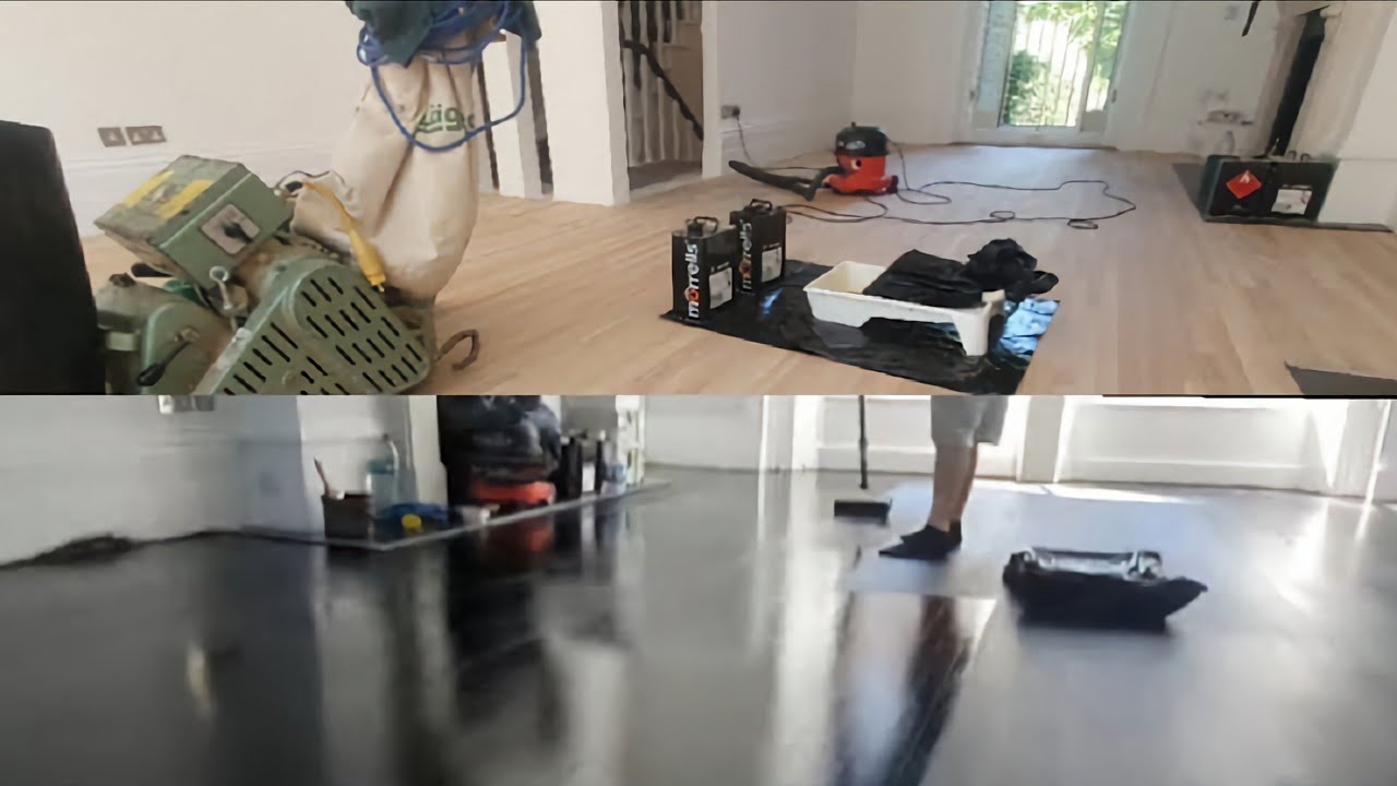 How To Paint Your Floor - The Correct Practice (With Varnish Black)