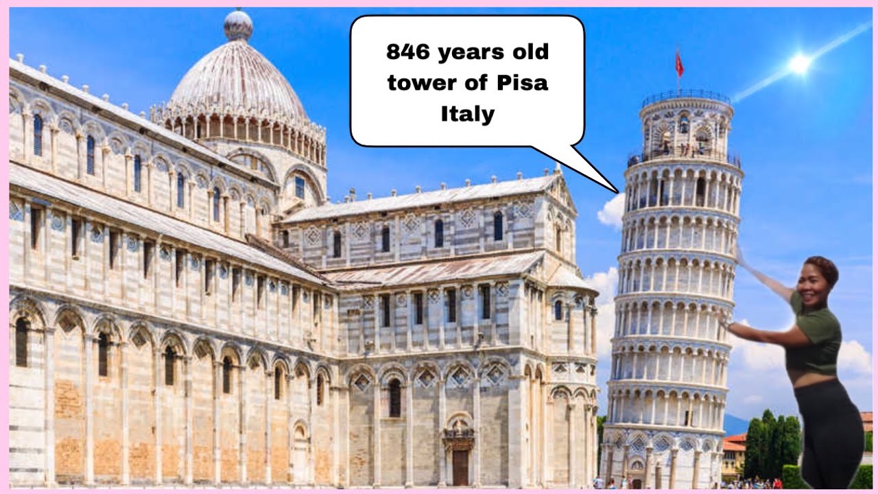 846 years old Tower of Pisa Italy | incredible leaning Pisa tower