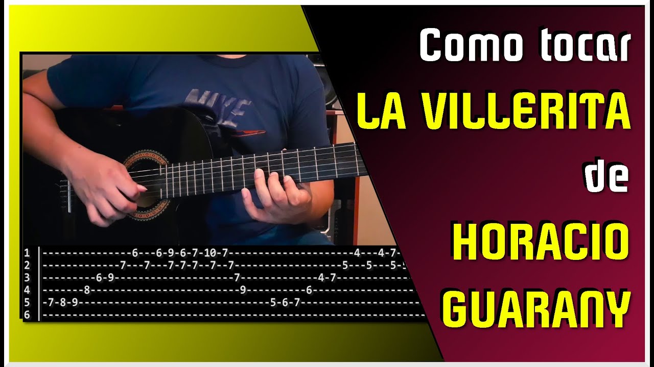 LA VILLERITA de HORACIO GUARANY - Como tocar el punteo: Tutorial y tablatura