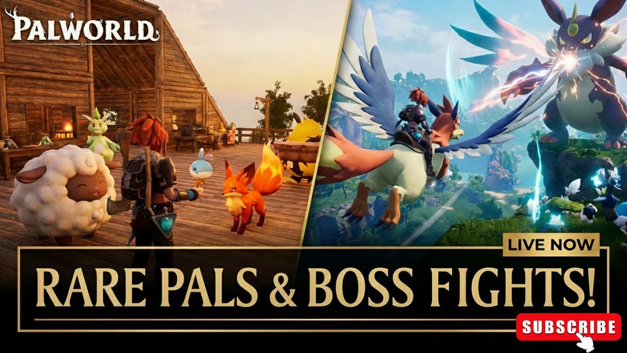 🏹 Playing Palworld LIVE – Catching Legendary Pals & Exploring the World!