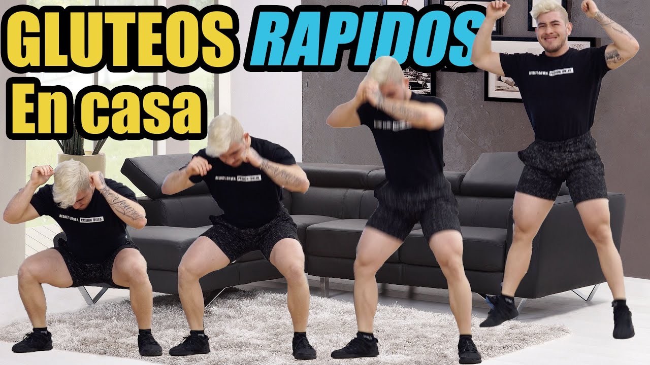 RUTINA DE GLUTEOS RAPIDA Y EFECTIVA EN CASA - [GUIADA]