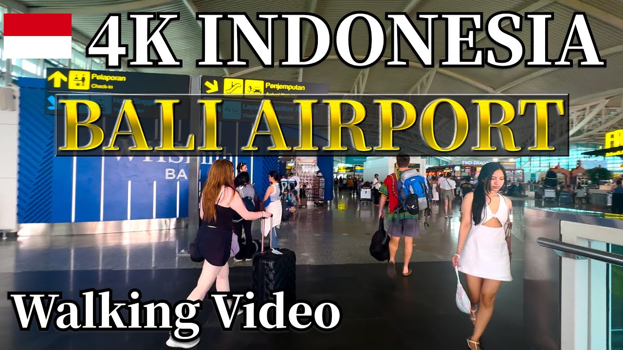4K Indonesia Bali Airport | Ngurah Rai International Airport Walkthrough | Arrivals & Departures