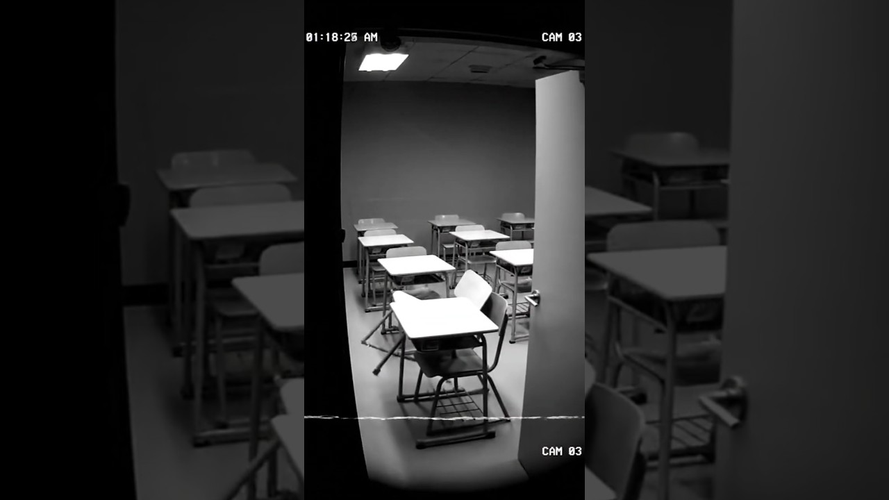Paranormal Activity in Classroom CCTV Camera 😨 #horror #ytshorts #shorts #paranormal