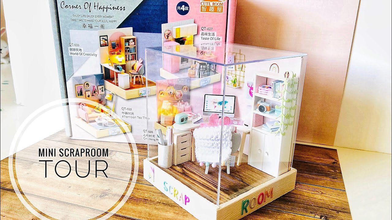 ¡BIENVENID@S A MI MINI SCRAPROOM! 😍 TOUR corner of happiness (World of creativity) 👩🏽‍🎨