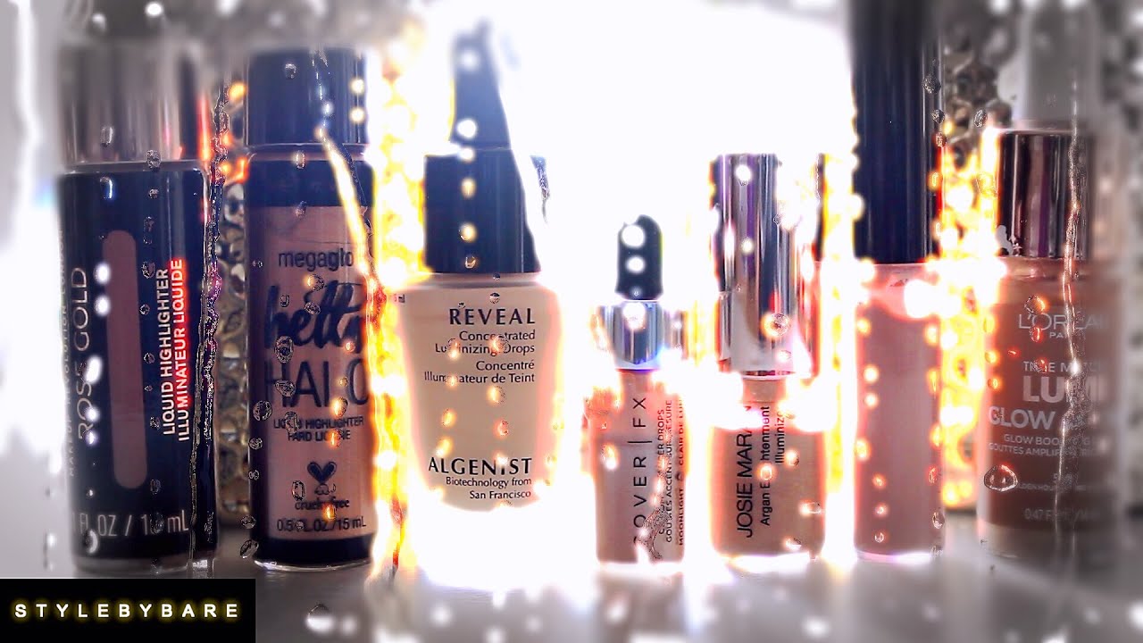 THE BEST LIQUID HIGHLIGHTER DROPS - MY COLLECTION I ByBare