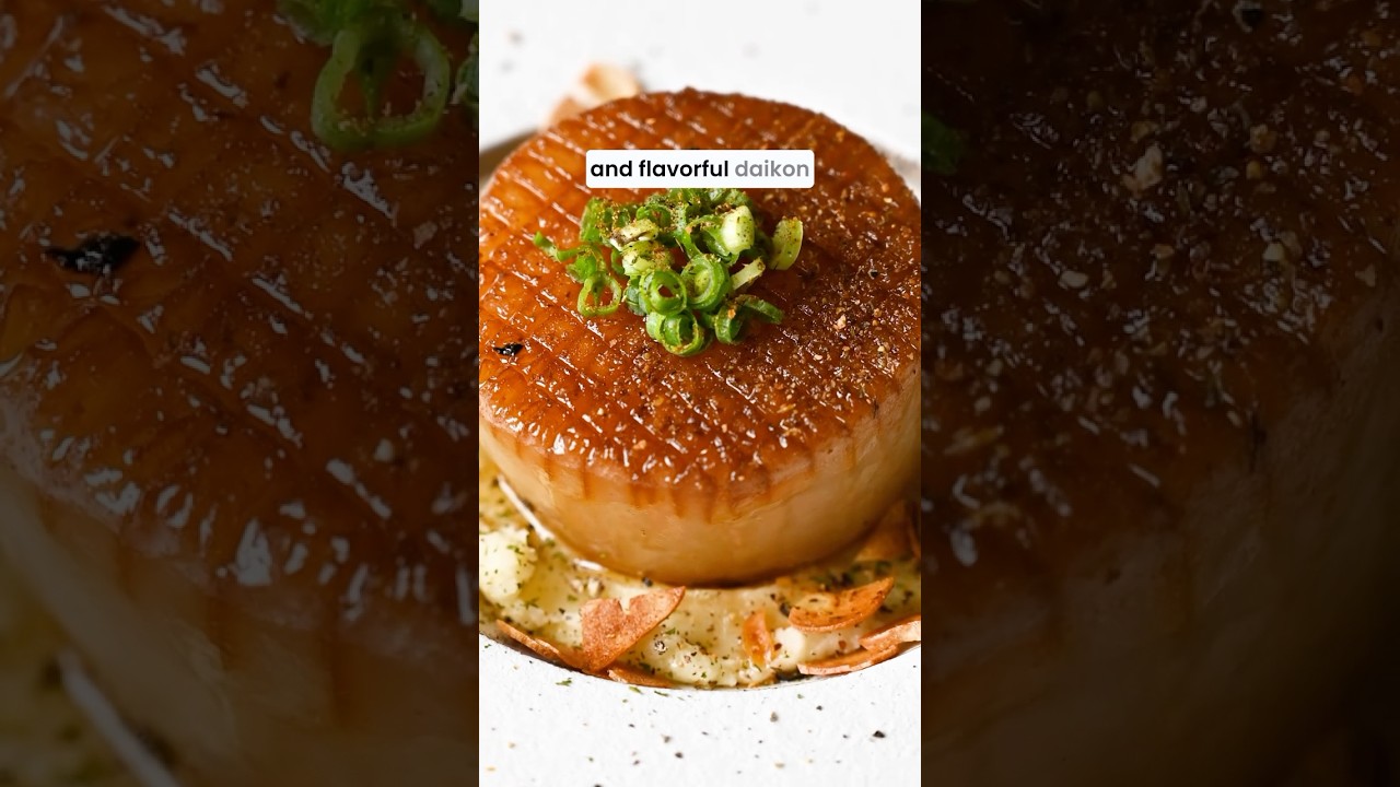🔥 How to Sear Daikon Radish with Rich Japanese Style Glaze