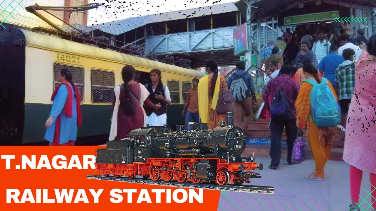 🚃 Welcome to T. Nagar Railway Station | 4K