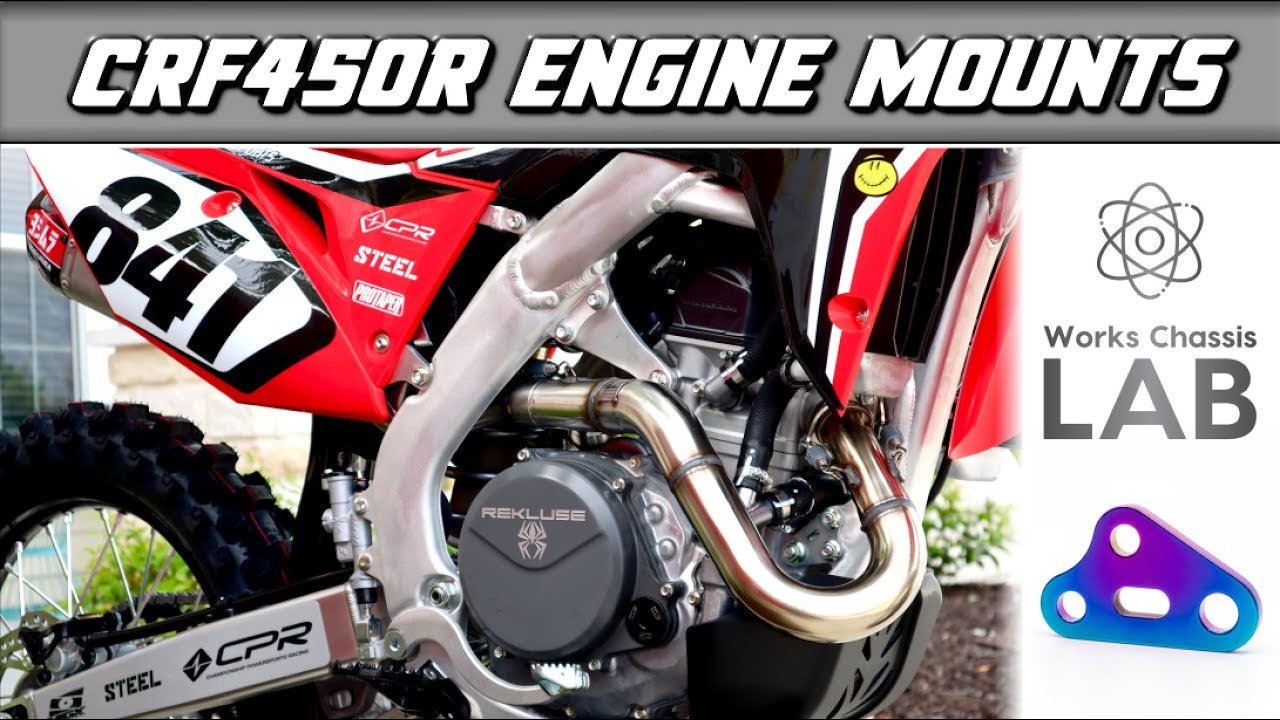 Тестирую ТИТАНОВЫЕ опоры двигателя на моем CRF450R!