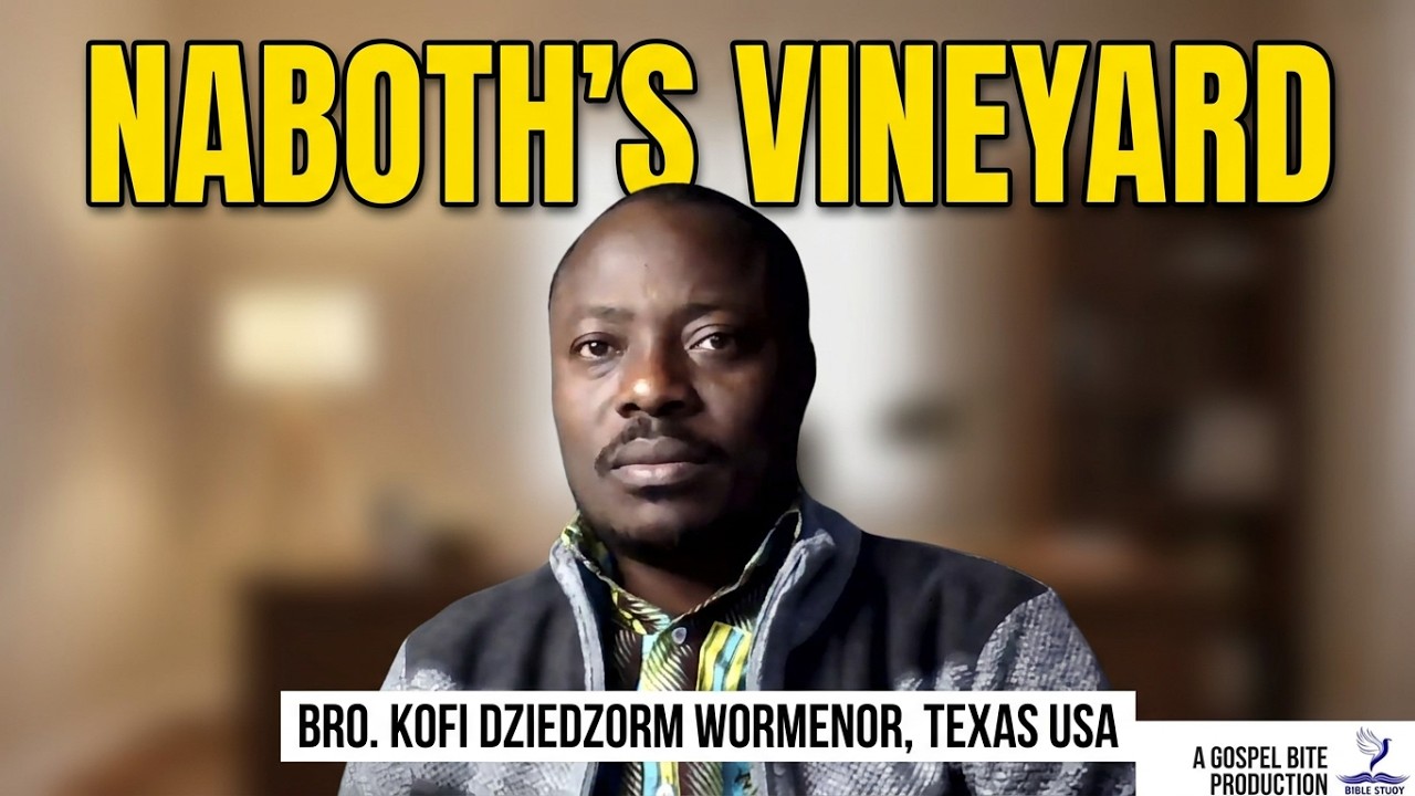 NABOTH'S VINEYARD: BRO KOFI DZIEDZORM WORMENOR, TEXAS USA.