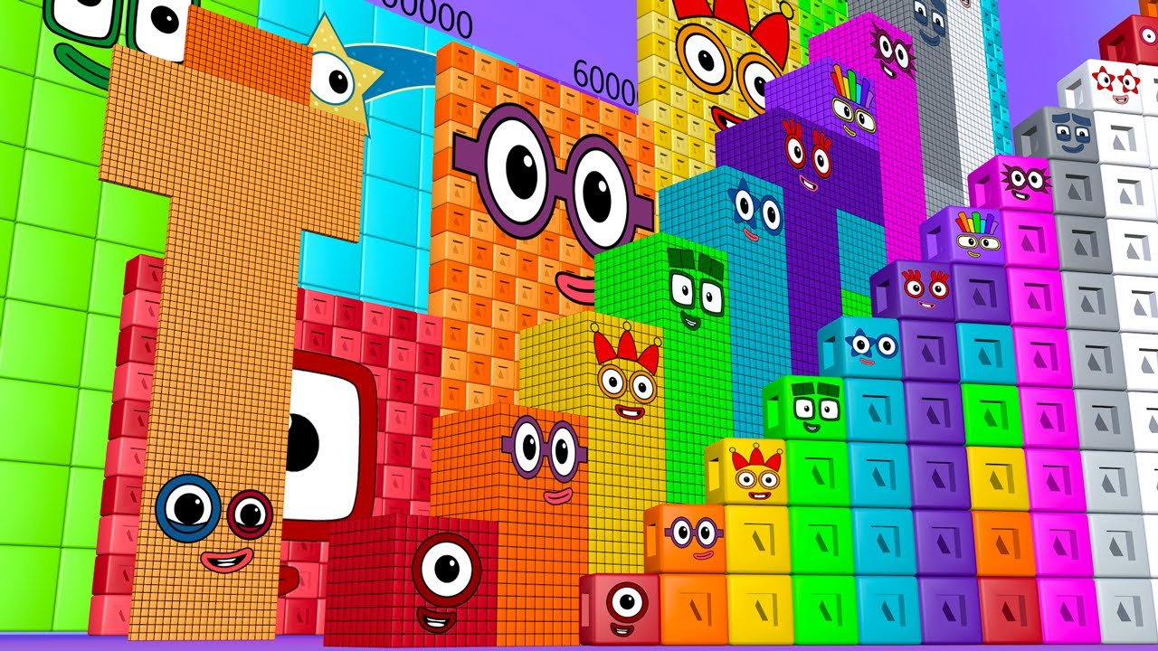 Numberblocks Step Squad 2200 15,000 120,000,000 MILLION BIGGEST Numberblocks Number Patterns