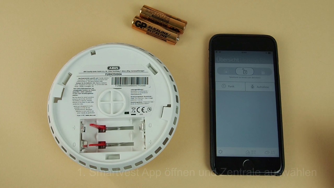 Rauchmelder mit Smartvest Alarmanlage verbinden