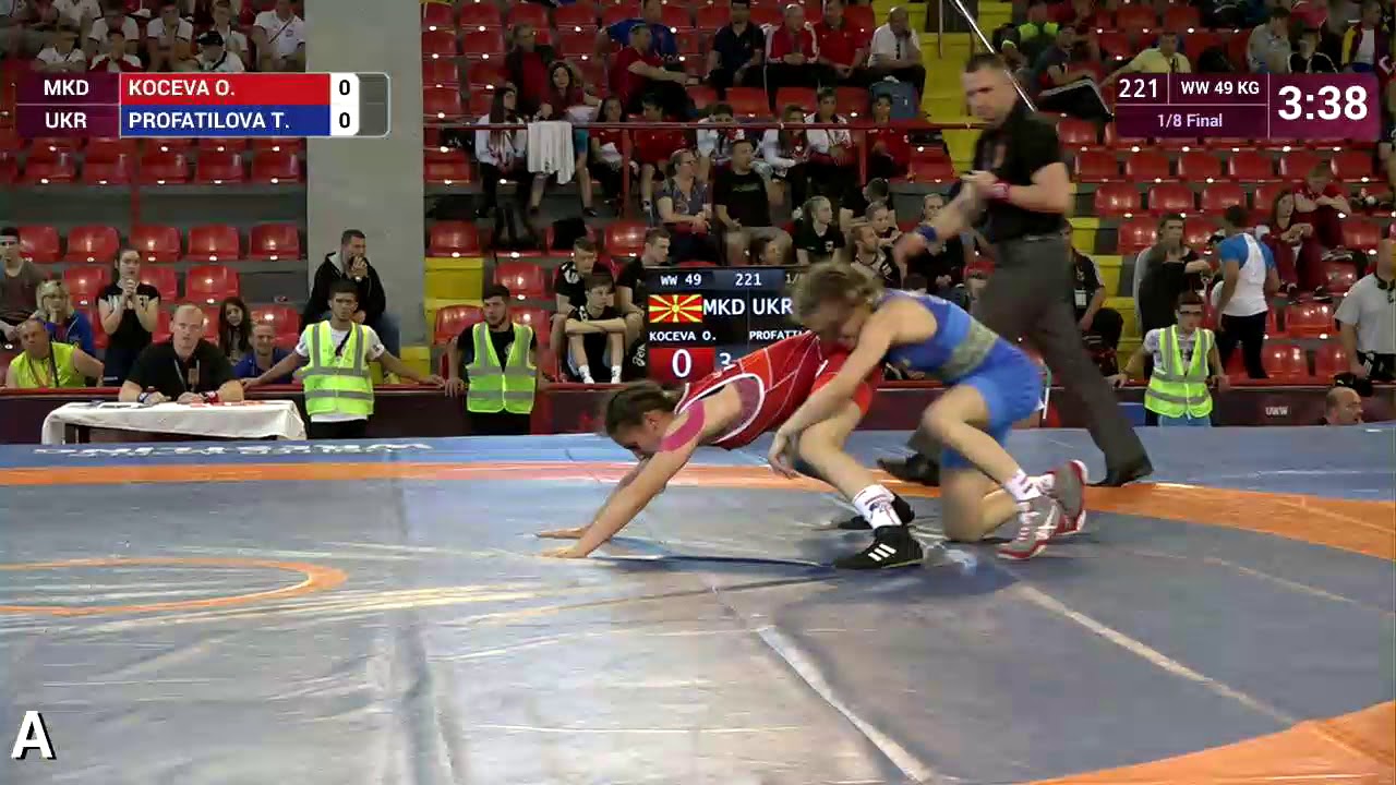 1/8 WW - 49 kg: O. KOCEVA (MKD) v. T. PROFATILOVA (UKR)