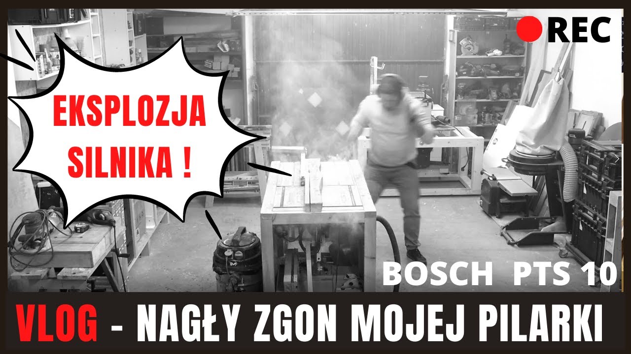 Zgon pilarki BOSCH PTS 10 co dalej - naprawa ,nowa piła a może... FORMAT&Oacute;WKA ? - Nieplanowany VOLG