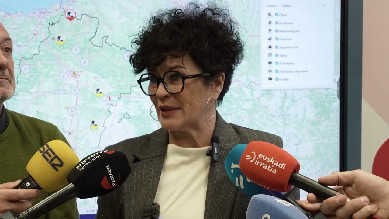 La consejera Jurío presenta la herramienta para conocer las incidencias en las carreteras Navarras