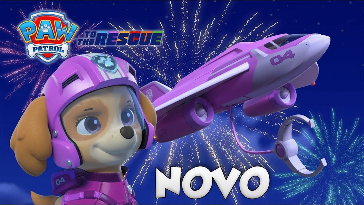 NOVO! Skye salva a bicicleta de fogos de artifício | PAW Patrol: Ao Resgate