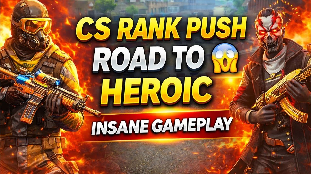 CS Rank Push Gameplay 🔥 | Road To Heroic | Free Fire MAX”