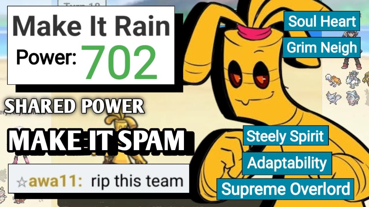 STEELY SPIRIT + ADAPTABILITY GHOLDENGO AUTO-WINS IN SHARED POWER