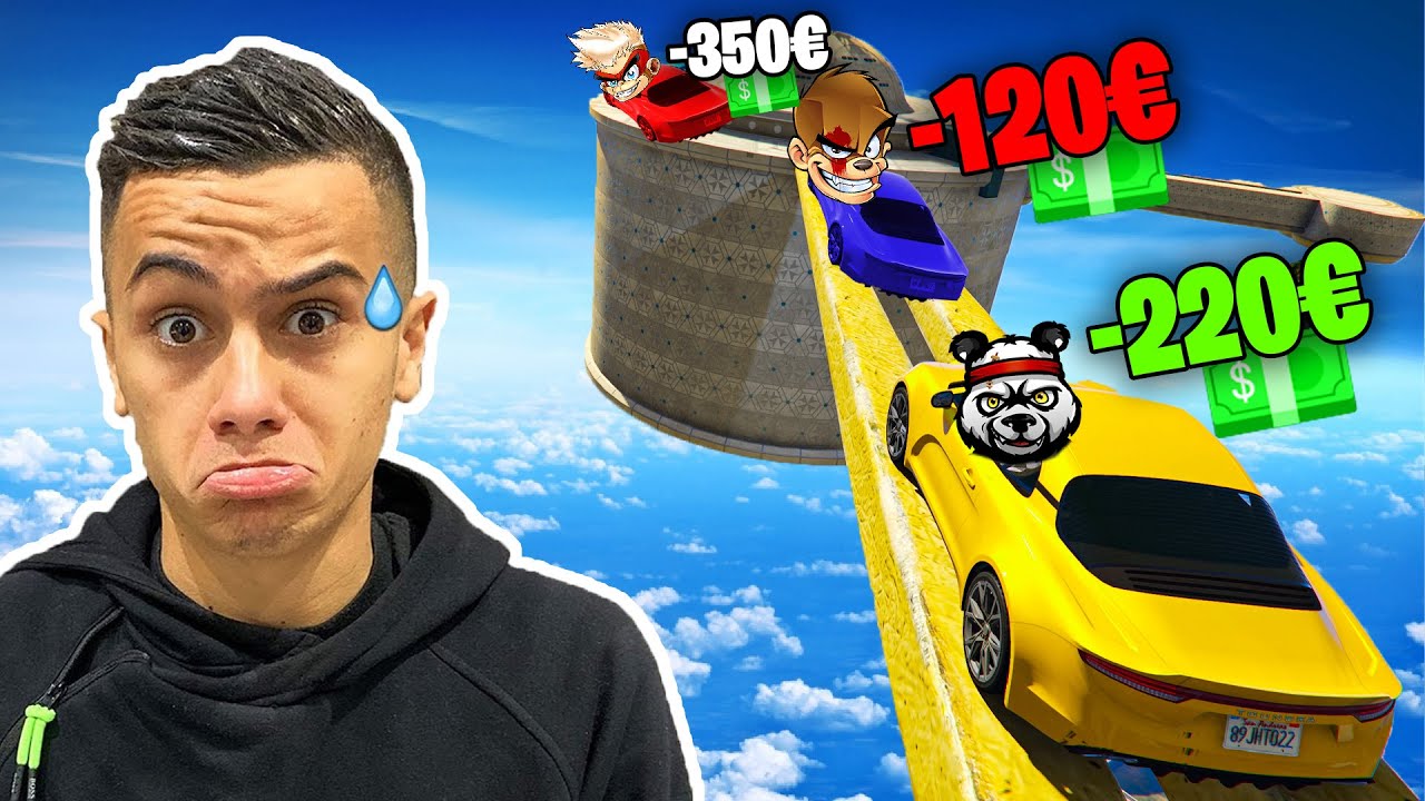 ON PERD 10€ A CHAQUE FOIS QU'ON TOMBE 😭💵 ! (ft LaSalle et Aiden)