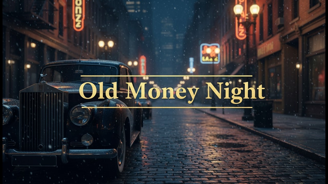 1940s City Night Jazz 🎻 Elegant Old Money Winter Ambience: Deep Sleep & Focus (Dark Academia 2026)