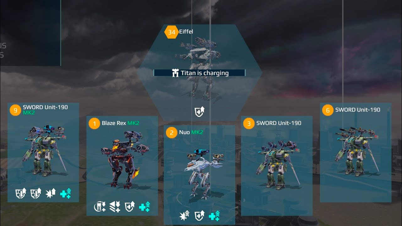 [WAR] Rex War Robots ⚡Nou War Robots 🚀 SWORD Unit-190 War Robots 💥