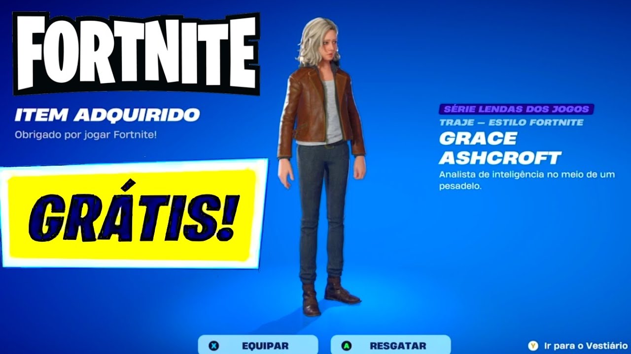 Como pegar de graça Grace Ashcroft ! Fortnite  2026 FORTNITE X RESIDENTE EVIL REQUIEM 
