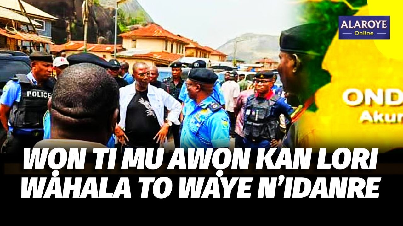 WAHALA TAWỌN ỌMO ẸGBẸ APC KAN DA SILẸ N'IDANRE, WỌN TI RI AWỌN KAN MU O