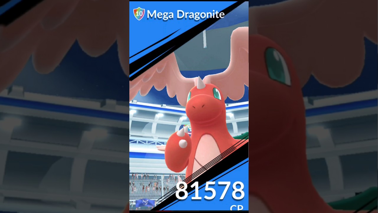 Наконец-то я получил✨️блестящего Мега Драгонита в рейде Pokemon Go